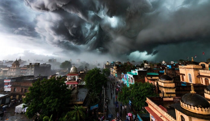 North India weather rain thunderstorm strong winds heat humidity impact April 2026