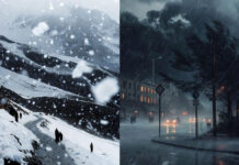 Snow, Storms Hit North India; Vaishno Devi Yatra Affected Snowfall in North India hills and rain storm in plains affecting Vaishno Devi yatra