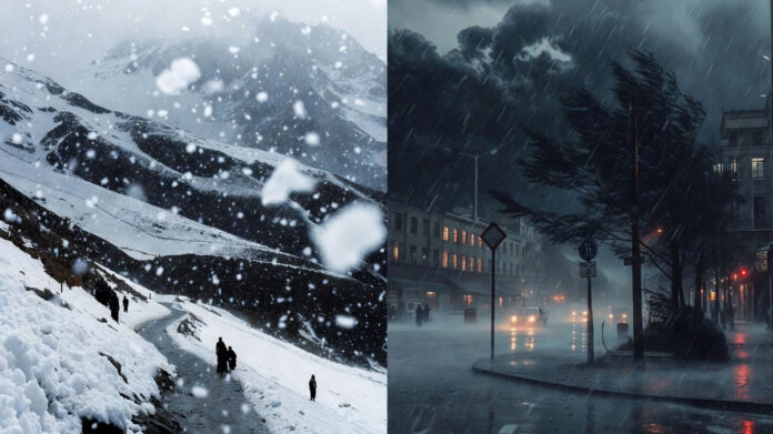 Snowfall in North India hills and rain storm in plains affecting Vaishno Devi yatra