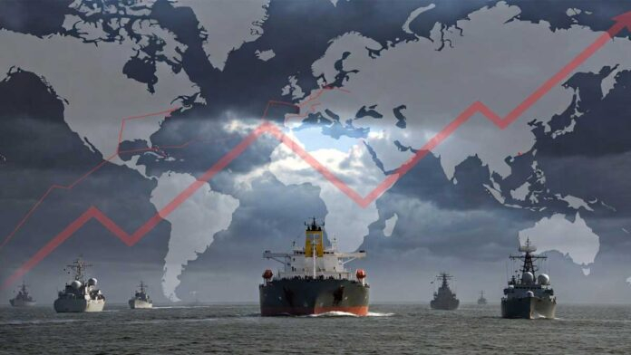 Oil tanker in Strait of Hormuz global supply crisis rising oil prices 2026
