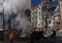 Russia Launches Massive Strike on Ukraine with 659 Drones, 44 Missiles; At Least 18 Killed Russia Ukraine massive drone missile attack Kyiv 659 drones 44 missiles damage civilians