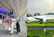 Saudi Airlines Restarts Flights After Six Weeks of Suspension Saudi Airlines aircraft resuming flights from Jeddah airport 2026