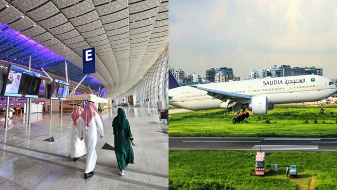 Saudi Airlines aircraft resuming flights from Jeddah airport 2026
