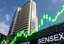 Sensex Soars 2,700 Points After US–Iran Ceasefire Indian stock market surge with Sensex and Nifty rising sharply charts