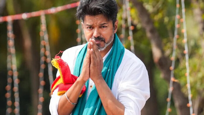 Vijay TVK leader at Chennai rally campaign event