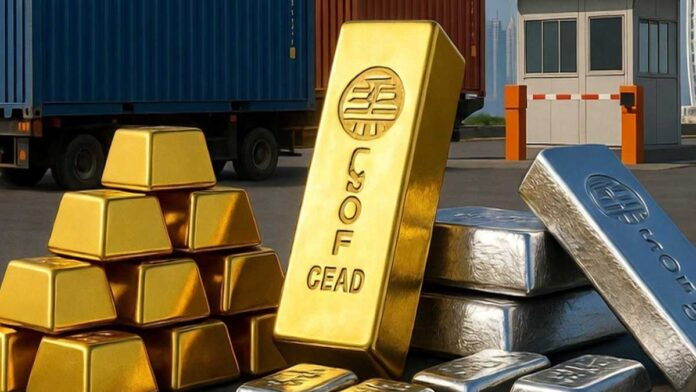Gold and Silver Prices Surge After Import Duty Hike Gold bars and silver bullion displayed after India’s import duty hike triggered a sharp market rally