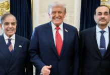 US Announces Closure of Peshawar Consulate in Pakistan Over Security Concerns, Operations Shifted to Islamabad President Donald Trump with Prime Minister Shehbaz Sharif and Field Marshal Asim Munir of Pakistan