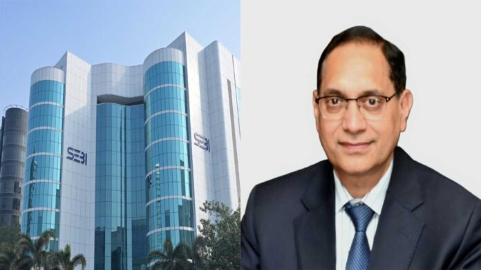 SEBI Chief Tuhin Kanta Pandey speaking at NSE conference discussing commodity derivatives and financial regulations