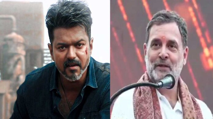 Thalapathy Vijay and Rahul Gandhi