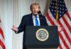 Trump Warns Iran of ‘Harsh Consequences’ if Nuclear Deal Fails, Tehran Rejects Pressure Tactics Donald Trump speaks about Iran nuclear negotiations outside the White House amid rising US-Iran tensions