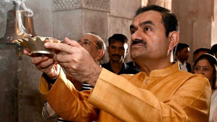 gautam-adani-sec-settlement Indian billionaire Gautam Adani during a corporate event amid ongoing US legal investigations and SEC settlement discussions
