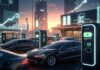 Global EV Boom Accelerates in 2026 as High Fuel Prices Push Millions Toward Electric Cars Modern electric cars charging at a public EV station as global electric vehicle sales surge in 2026