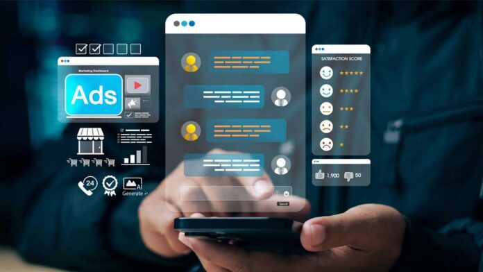 Google Gemini AI chatbot showing sponsored ads and personalized recommendations in chat interface