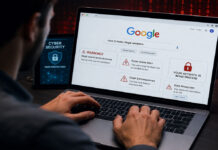 Google Search Warning: 10 Things You Should Never Search on Google to Avoid Legal Trouble Person receiving cyber warning while searching dangerous topics on Google