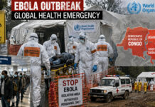 India Issues Ebola Alert After WHO Declares Global Health Emergency Over Africa Outbreak Health workers in protective suits responding to Ebola outbreak in Africa as India issues travel advisory