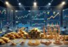 India’s Gold Imports Surge 82% in April Despite Duty Hike as Trade Deficit Hits Three-Month High Gold jewelry and silver bullion displayed in an Indian bullion market amid rising imports and higher government duties