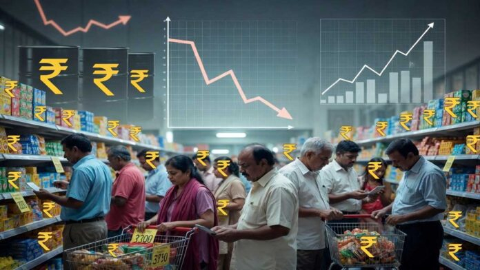Indian consumers shopping for daily essentials amid inflation and slowing FMCG demand concerns
