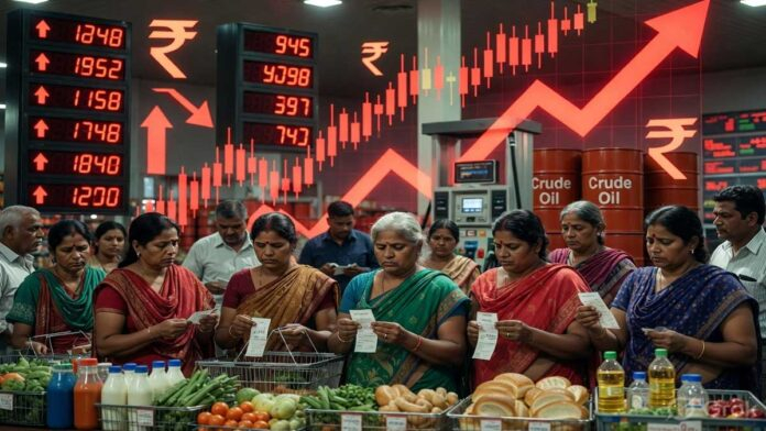 India Faces Rising Inflation and Fuel Price Pressure Rising fuel prices and inflation concerns impacting the Indian economy and household budgets
