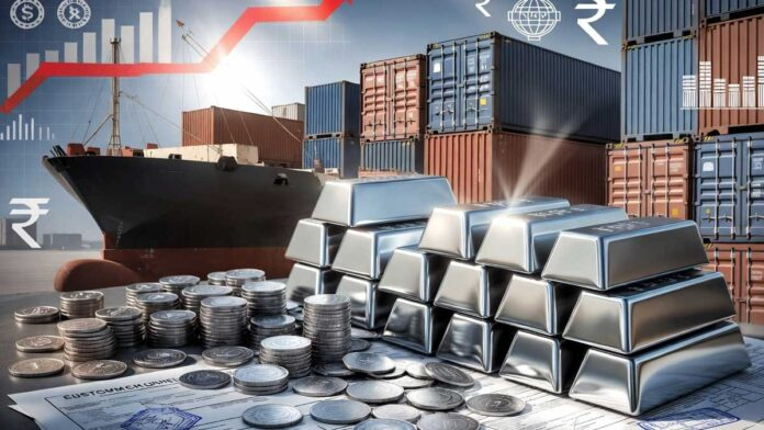 India Tightens Silver Import Policy in 2026 Silver bars and coins displayed after India tightened silver import regulations