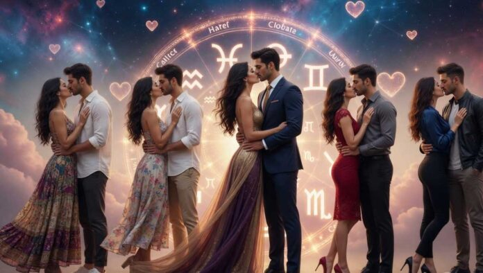 Daily love horoscope for all zodiac signs on May 19, 2026 with romantic astrology theme