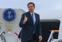 Marco Rubio India Visit Begins in Kolkata After 14 Years, QUAD and Defense Talks in Focus Marco Rubio arriving in Kolkata during his India diplomatic visit with security and official delegation
