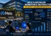 Meta Plans Major Workforce Restructuring: 10% Layoffs Expected as 7,000 Employees Shift to AI Teams Meta headquarters with AI-themed graphics representing layoffs and workforce restructuring