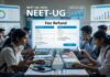 NTA Opens NEET-UG 2026 Fee Refund Portal, Students Asked to Submit Bank Details Before May 27 Students checking the NEET-UG 2026 fee refund portal on laptops after NTA announces refund process and retest