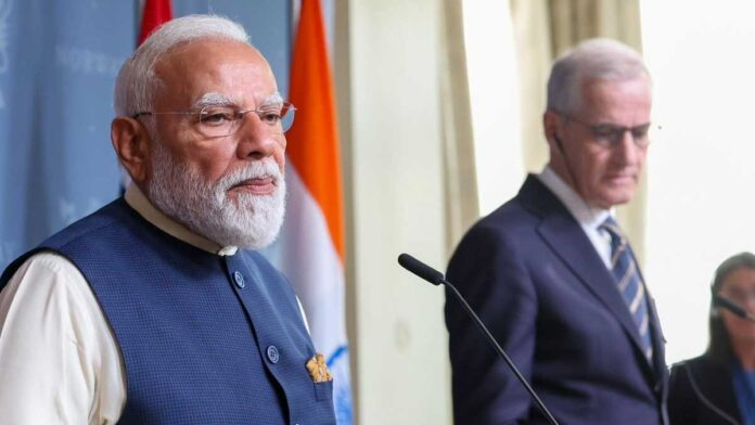 PM Modi at India Norway Business Summit Prime Minister Narendra Modi addressing the India-Norway Business Summit in Oslo during his Norway visit