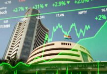 Indian Stock Market Opens Higher Despite West Asia Crisis; Sensex Surges Over 440 Points Traders monitoring rising Sensex and Nifty indices on screens at the Bombay Stock Exchange