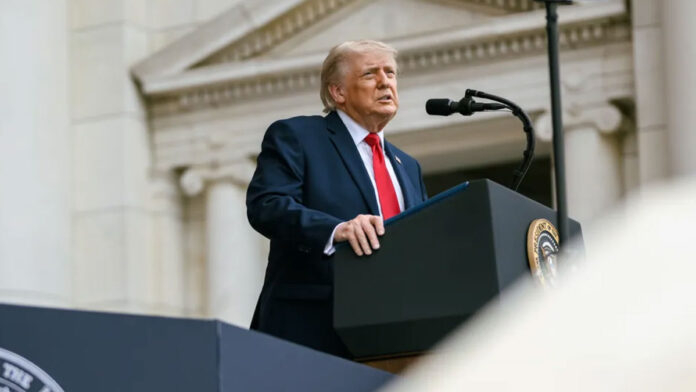 us-iran-tensions-2026-trump Donald Trump speaking during a White House cabinet meeting amid rising US-Iran tensions and Middle East crisis