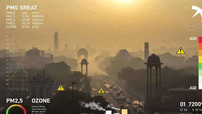 A new analysis shows ozone pollution exceeded national safety standards at 24 monitoring stations across Delhi during May.
