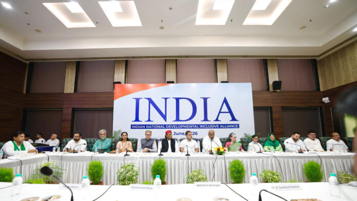 Tamil Nadu Parties Missing from INDIA Bloc Meeting Leaders of opposition parties attending the INDIA Bloc Meeting in New Delhi while Tamil Nadu allies remain absent.