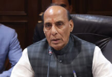 India GDP Growth Hits 7.7%, Rajnath Singh Hails Economic Strength Amid Global Uncertainty Defense Minister Rajnath Singh addressing an event while discussing India's 7.7 percent GDP growth and economic progress.