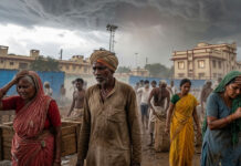 India Monsoon Heat Stress Warning: Study Says 700 Million People Could Face Dangerous Heat and Humidity Risks India Monsoon Heat Stress warning showing people enduring extreme heat and humidity during monsoon season amid climate change concerns.