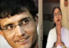 Sourav Ganguly Breaks Silence on Mamata Banerjee Envoy Claims as TMC Power Struggle Deepens in West Bengal Sourav Ganguly speaking during a media interaction amid discussions surrounding TMC politics and Mamata Banerjee's future political plans.