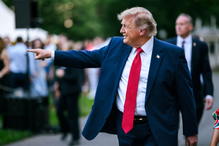 President Donald Trump speaks to reporters about the Iran school missile strike as the deadly Minab school attack remains under investigation.