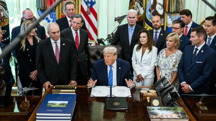 President Donald Trump announces US-Iran agreement and reopening of the Strait of Hormuz