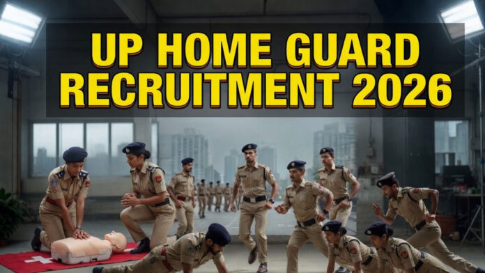 UP Home Guard Recruitment 2026 update showing Home Guard candidates, training activities and recruitment result announcement.