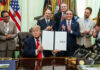 Trump Signs US-Iran Peace Agreement Draft as Landmark Deal Aims to End Regional Conflict and Ease Sanctions Trump Signs US-Iran Peace Agreement Draft