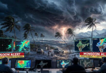 Weather Update: Rain, Thunderstorms and Hail Alerts Issued Across India as Monsoon Nears Kerala Weather Update showing heavy rain clouds, thunderstorms, lightning and monsoon activity across multiple Indian states