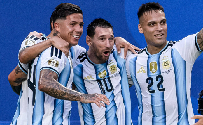 argentina-vs-cabo-verde-fif Argentina survived a determined challenge from World Cup debutant Cabo Verde to secure a dramatic 3-2 victory and advance to the Round of 16.