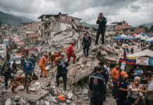 Venezuela Earthquake Death Toll Reaches 3,535, Thousands Injured as Rescue Operations Continue Rescue personnel search collapsed buildings while displaced residents receive humanitarian aid following the devastating June 24 earthquakes in Venezuela.